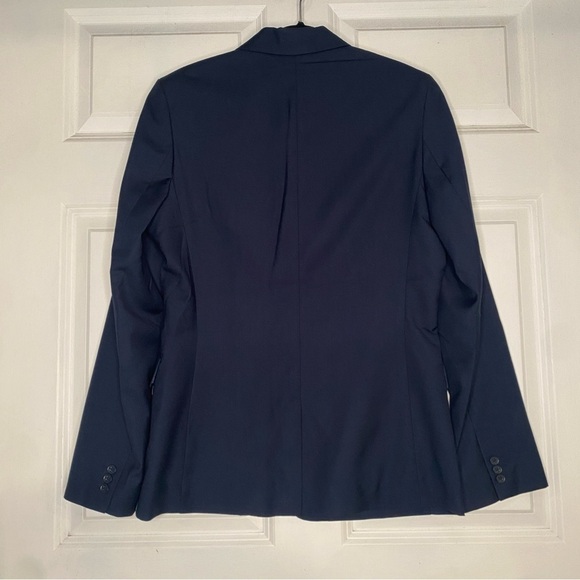 H&M Navy Blue Two Button Blazer Sport Coat Size 14+ Youth - Picture 4 of 7
